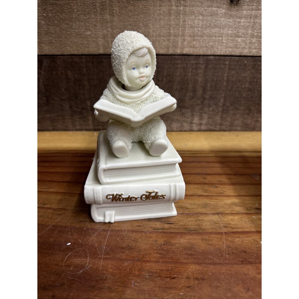 Dept 56 Snowbabies Figurine Music Box Plays When You Wish Upon a Star In Box